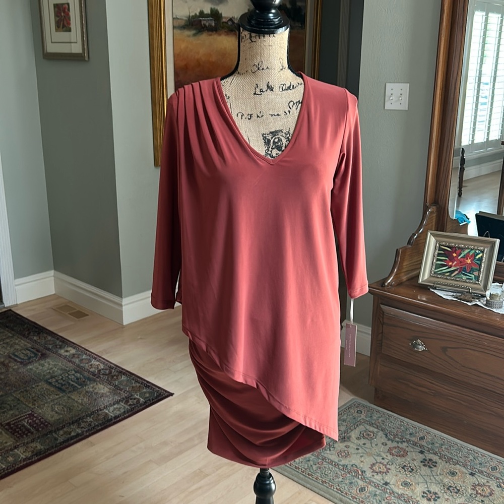 Last Tango Dress Small, Rust Color